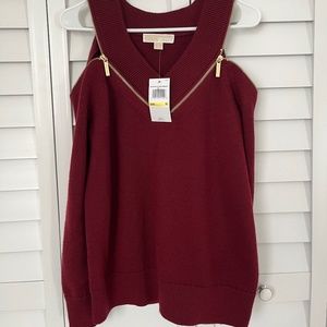 Michael Kors Sweater Medium Dark Brandy